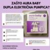 Dupla električna pumpica za izmlazavanje AURA BABY