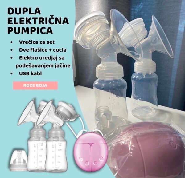 Dupla električna pumpica za izmlazavanje AURA BABY