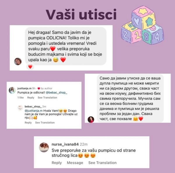 Dupla električna pumpica za izmlazavanje AURA BABY
